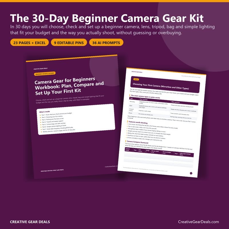 The 30-Day Beginner Camera Gear Kit